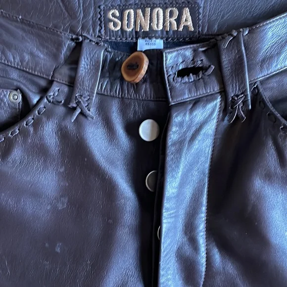 Vintage leather handmade Sonora pants - Picture 4 of 5